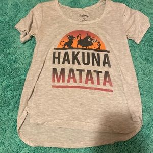 Lion king shirt. Size M and is made of 70% polyester and 30% rayon.